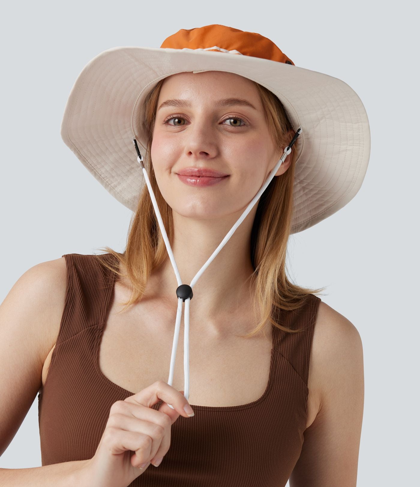 Chapeau de soleil large bord réglable - UPF40+