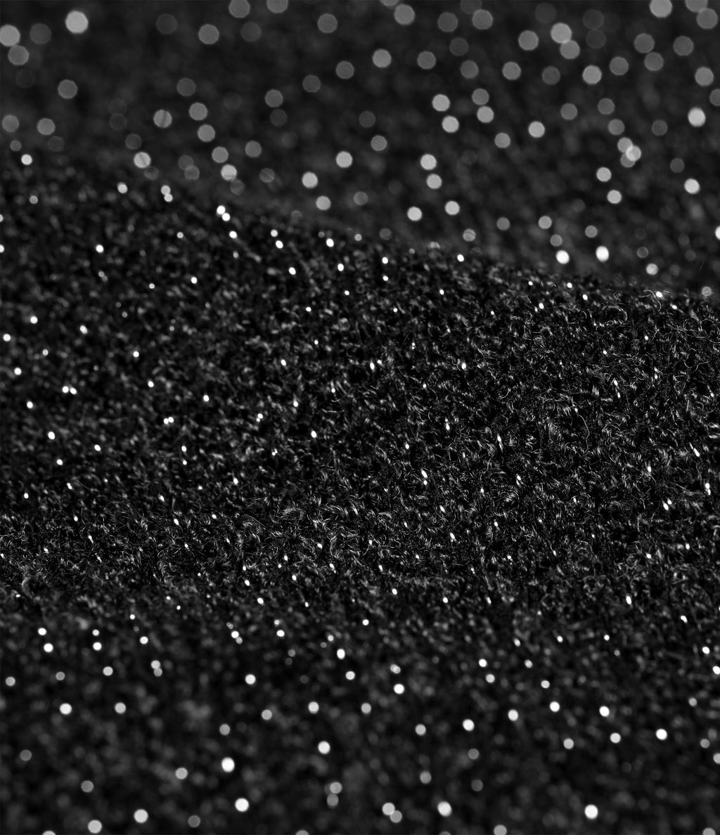 Pantalon large tricot effet sparkle avec poches