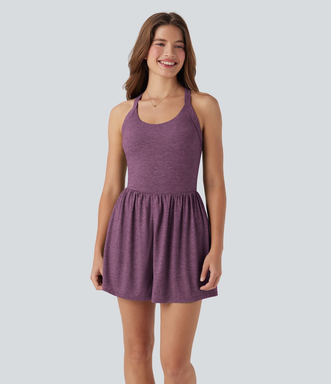 Combi-short 2-en-1 avec coussinets et poches - Édition Easy Peasy