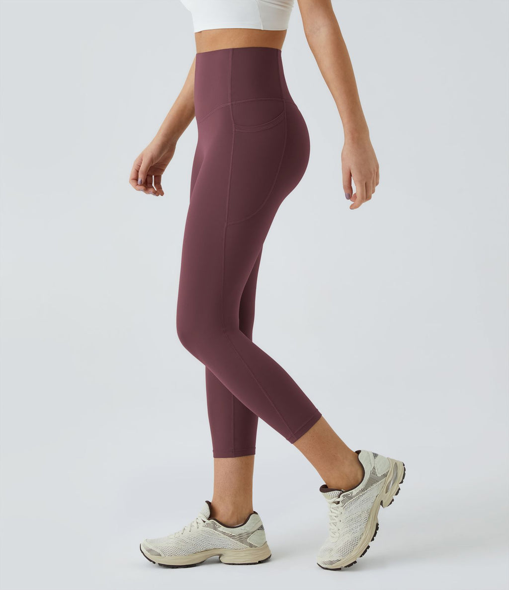 Legging corsaire d'entraînement gainant taille haute avec poches Halara UltraSculpt™