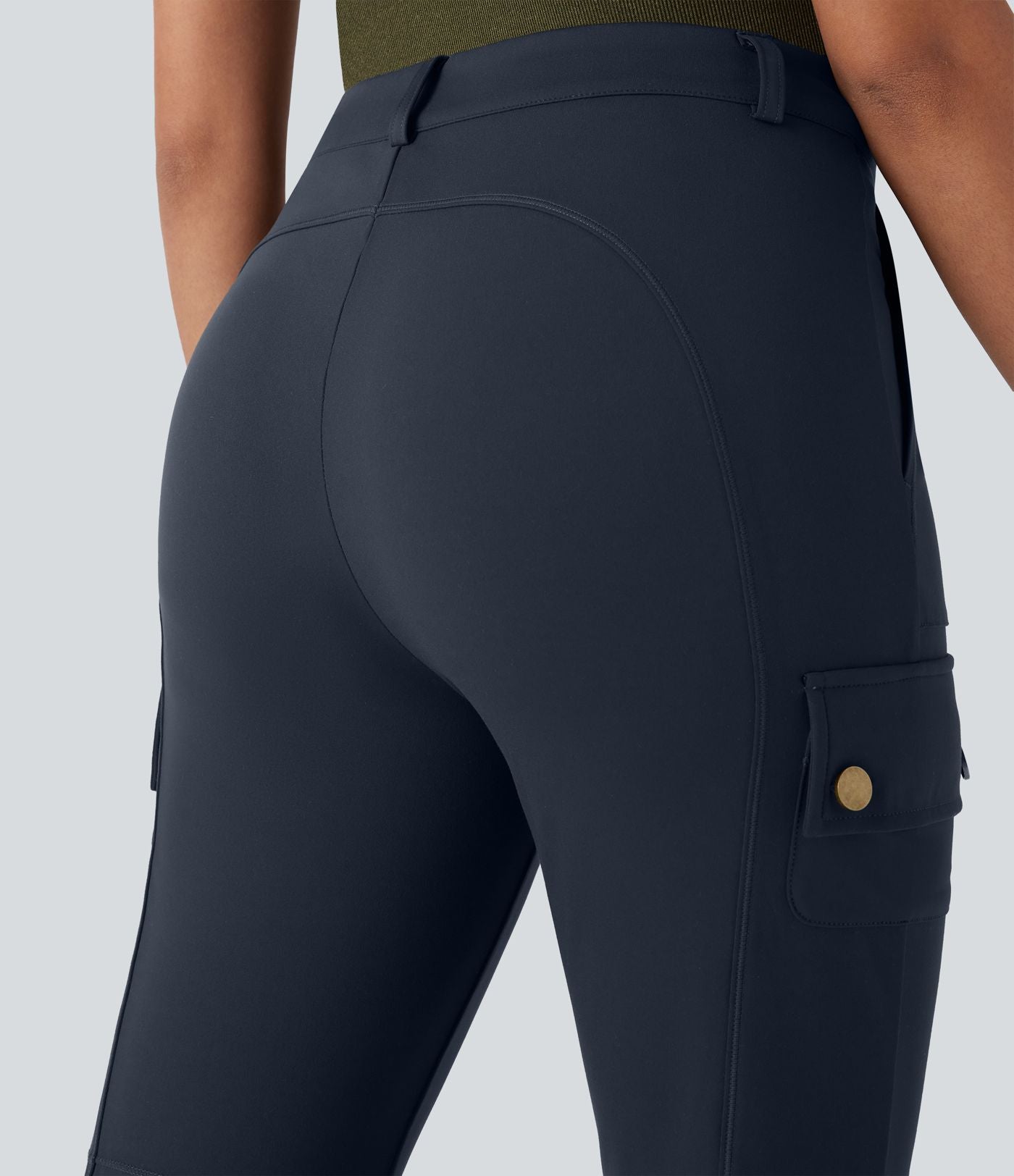 Pantalon cargo bootcut randonnée taille moyenne DayStretch avec poches