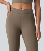 Legging de yoga Halara UltraSculpt™ côtelé, taille haute, évasé croisé, à poches