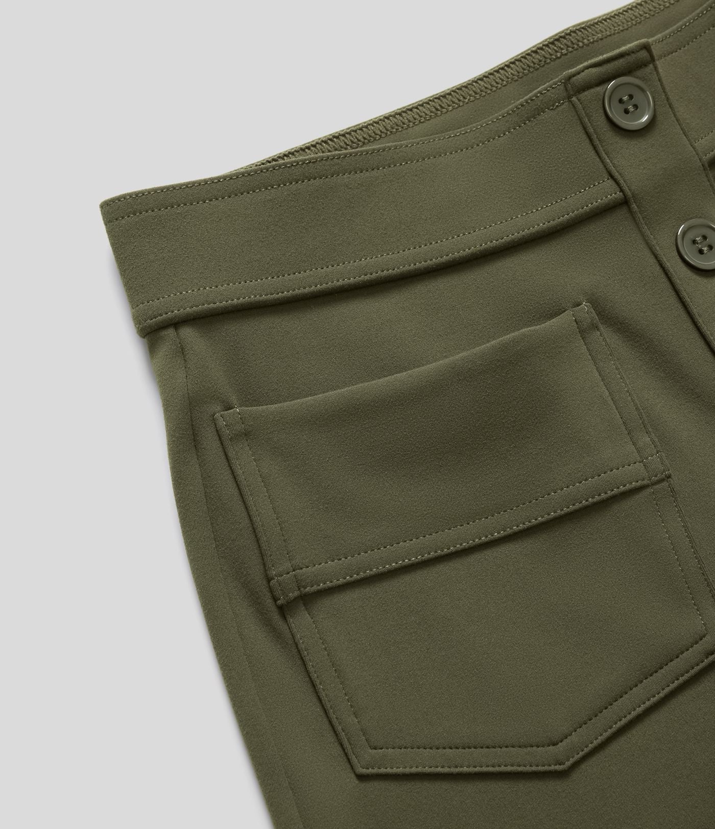 Pantalon taille haute coupe droite DayStretch avec poches