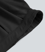 Pantalon tailleur fuselé Halara Flex™ crêpe taille mi-haute avec poches