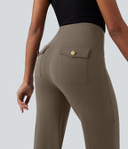 Pantalon de travail droit gainant taille haute avec poches Halara UltraSculpt™