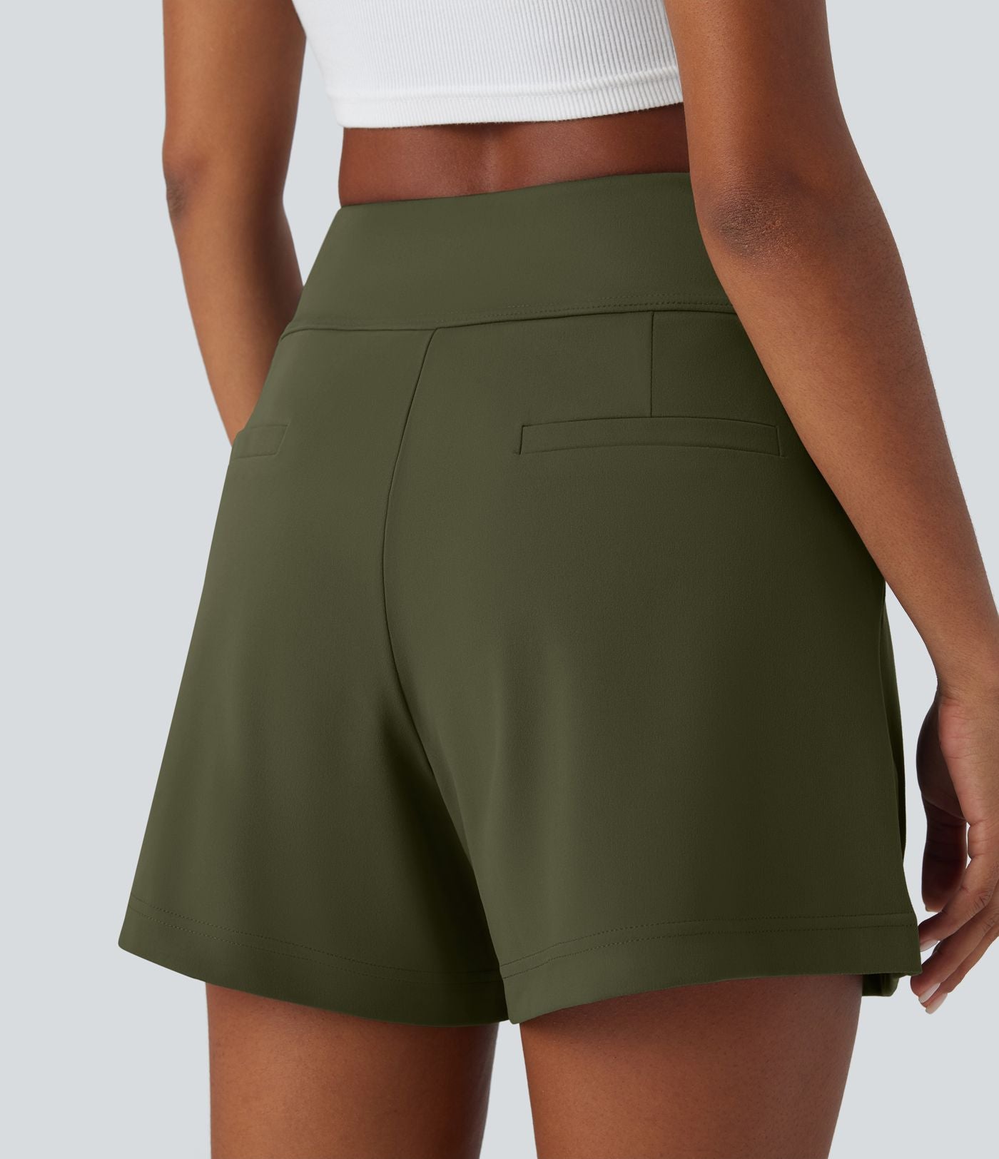 Short de travail large taille haute DayStretch avec poches