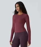 Top Sport Yoga Uni Trous pour les Pouce