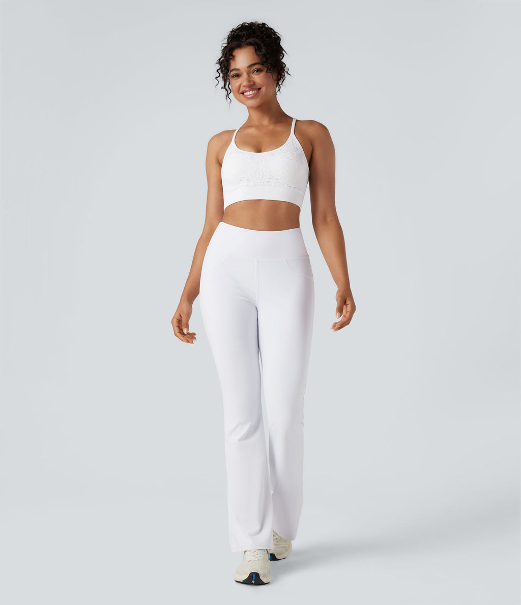 Brassière de sport yoga maintien léger avec découpes sans couture Seamless Flow