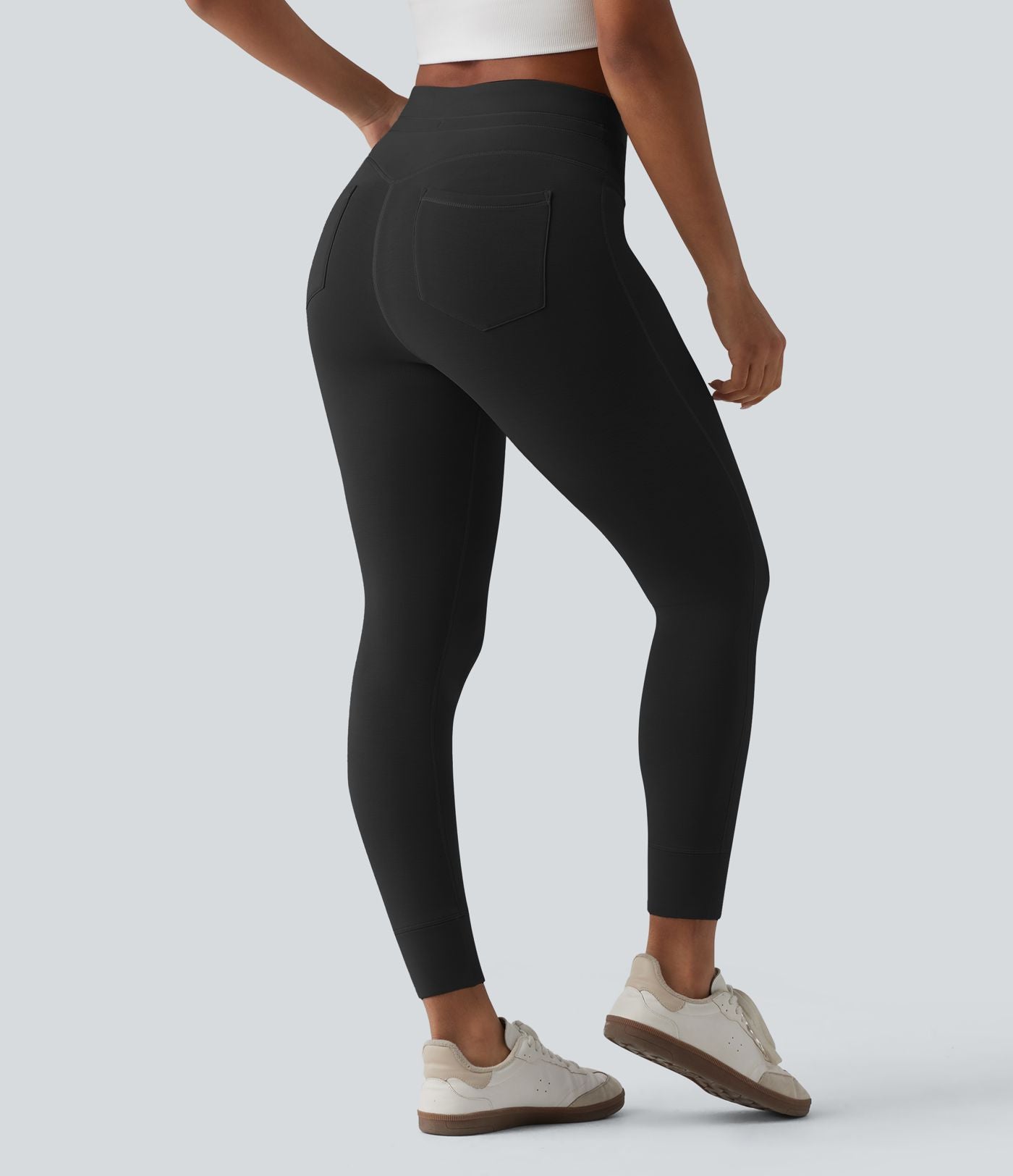 Pantalon casual skinny SpacerTek™ taille haute avec cordon de serrage et poches