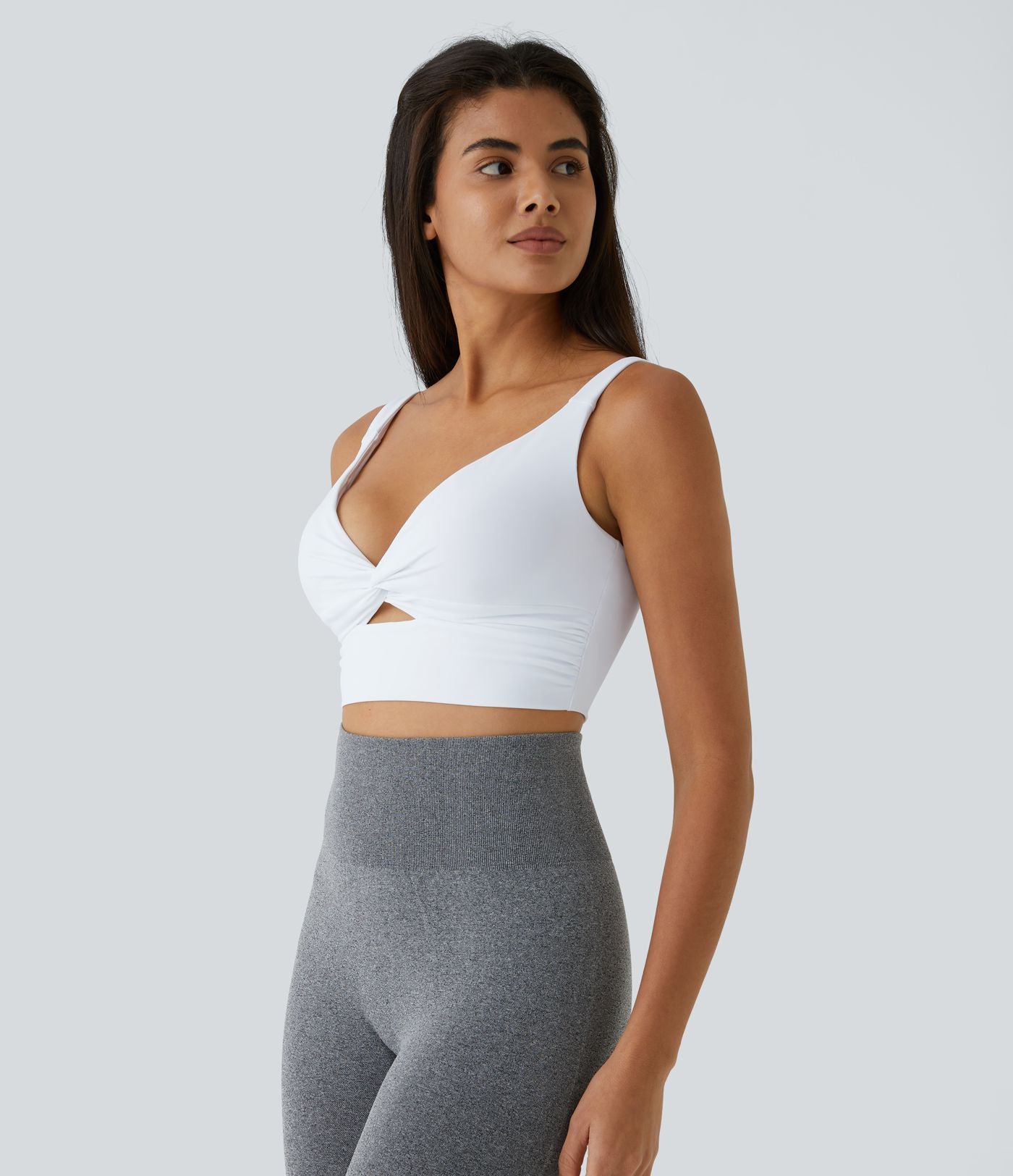 Brassière yoga SoftlyZero™ Airy maintien léger découpes effet frais InstantCool, bonnets A-D, protection solaire UPF50+