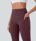 Legging de yoga gainant galbant taille haute avec fronces et poches Halara UltraSculpt™
