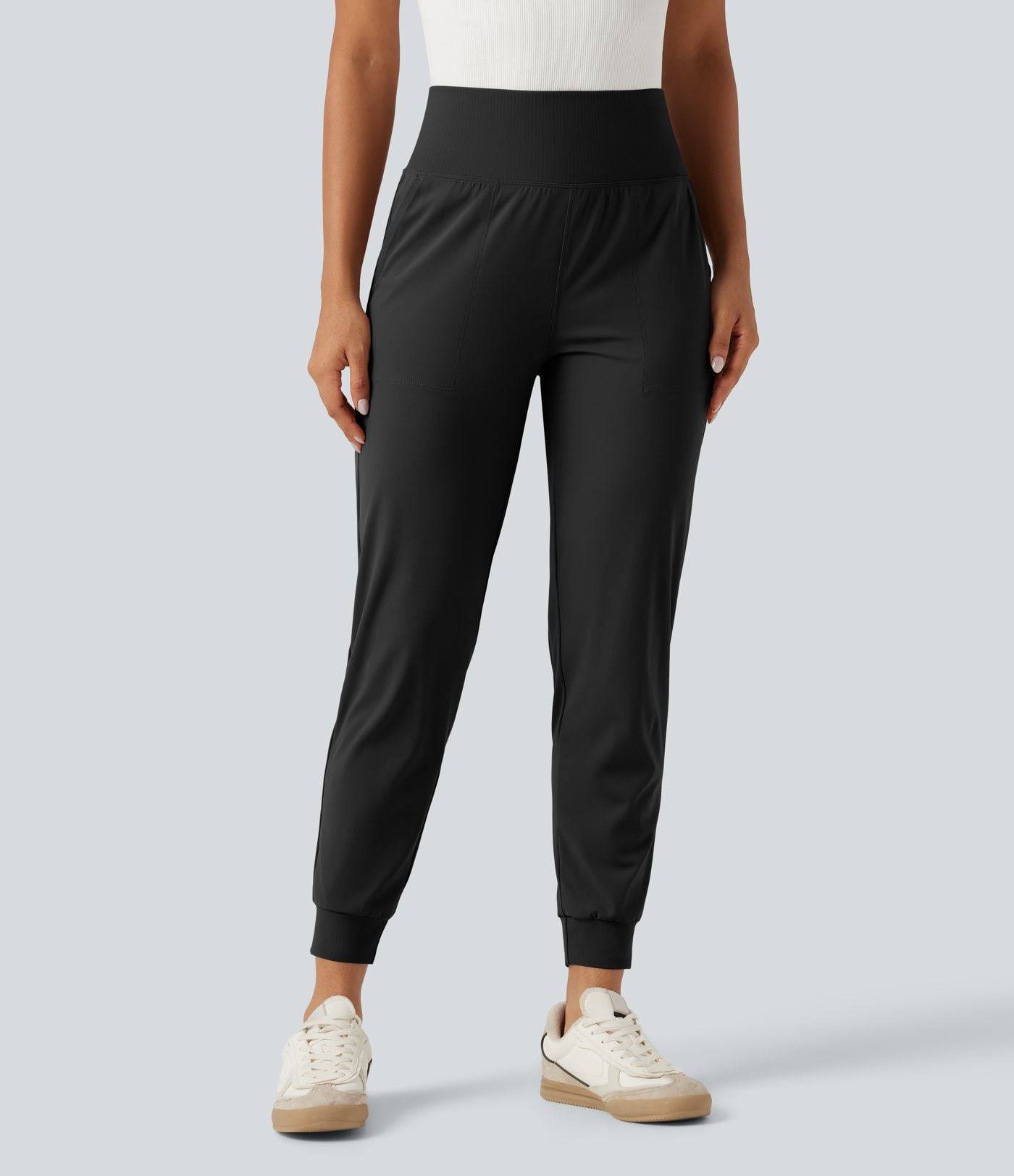 Jogging fuselé Halara UltraSculpt™ taille haute esprit bureau avec poches