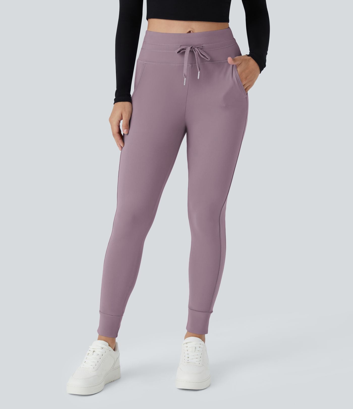 Jogging taille haute Softlyzero™ Plush avec cordon de serrage et poches latérales