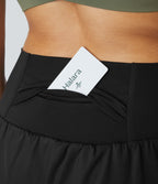 Short yoga 2-en-1 SoftlyZero™ Airy effet frais InstantCool taille très haute 12,5 cm avec poches, longueur allongée