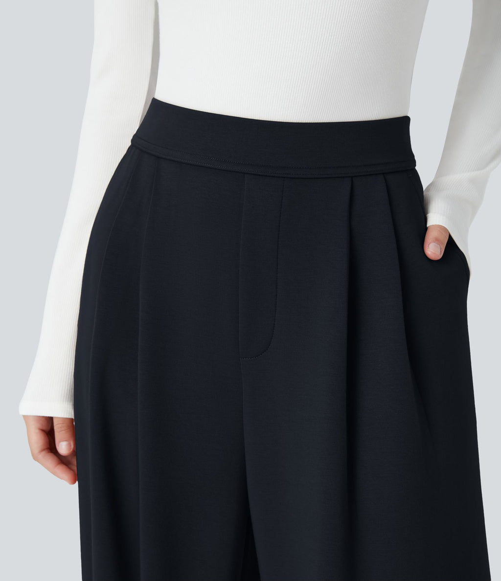 Pantalon de travail Halara Flex™ ample taille haute avec poches