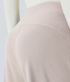 Halara Flex™ Pantalon Tailleur Évasé à Taille Haute Sculptant la Silhouette avec Poches Latérales Micro Waffle