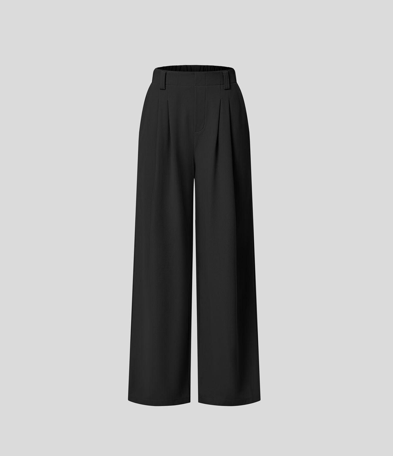 Pantalon Tailleur Large Fluide Halara Flex™ Gaufré Taille Haute Poches Latérales