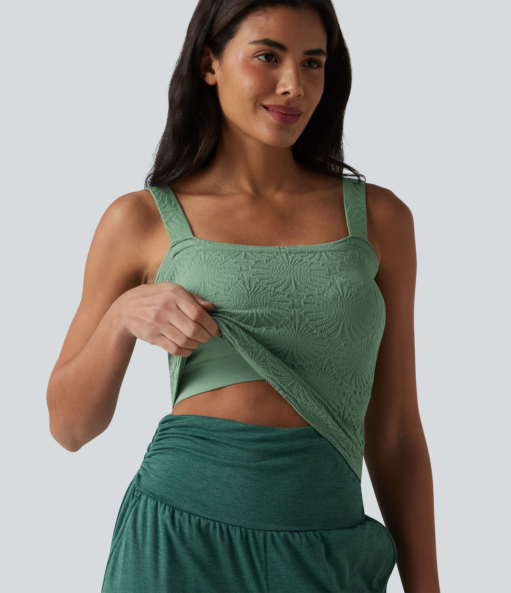 Débardeur de yoga OneForm Seamless Flow col carré soutien-gorge intégré