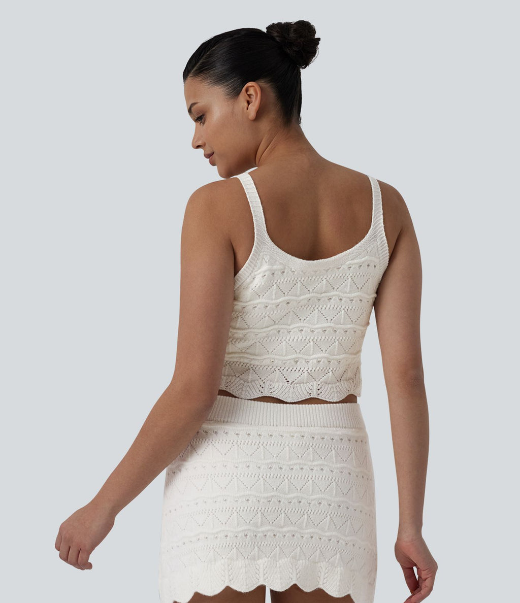 Gilet court col rond