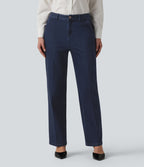 Jean bureau droit taille haute Halara Flex™ avec poches