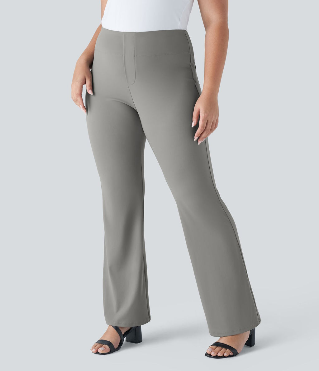 Pantalon tailleur taille haute grande taille Halara Flex™ avec poches