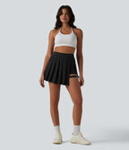 Jupe courte plissée 2-en-1 Breezeful™ taille haute séchage rapide avec poche et boucle ajustable