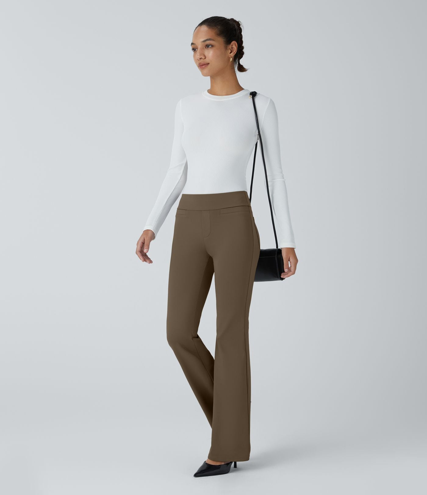 Pantalon tailleur taille moyenne Halara Flex™ avec poches
