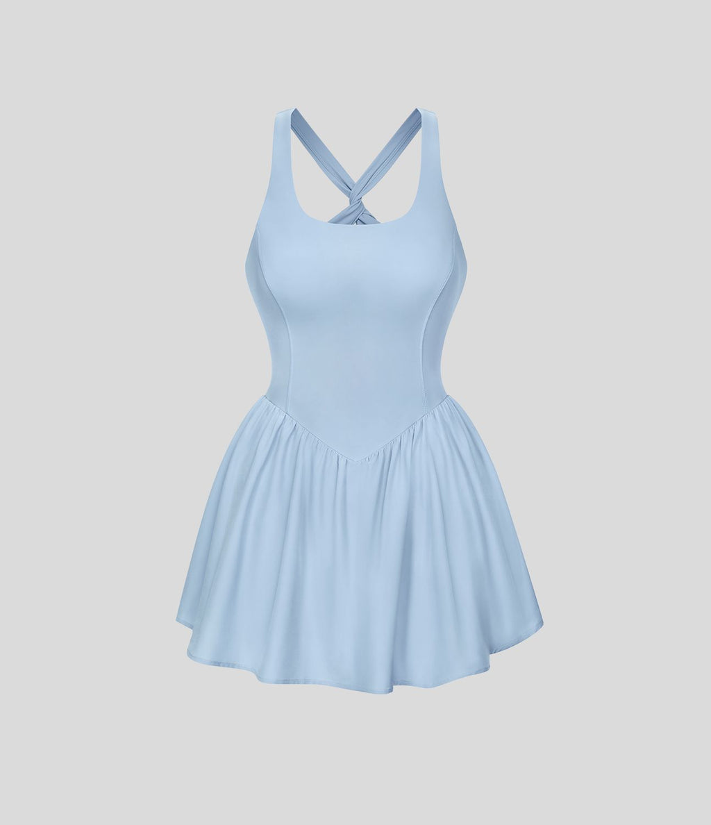 Robe de sport mini 2-en-1 Breezeful™ corset fluide séchage rapide avec poche padel/pickleball A-C