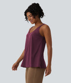 Débardeur casual col U coupe ample
