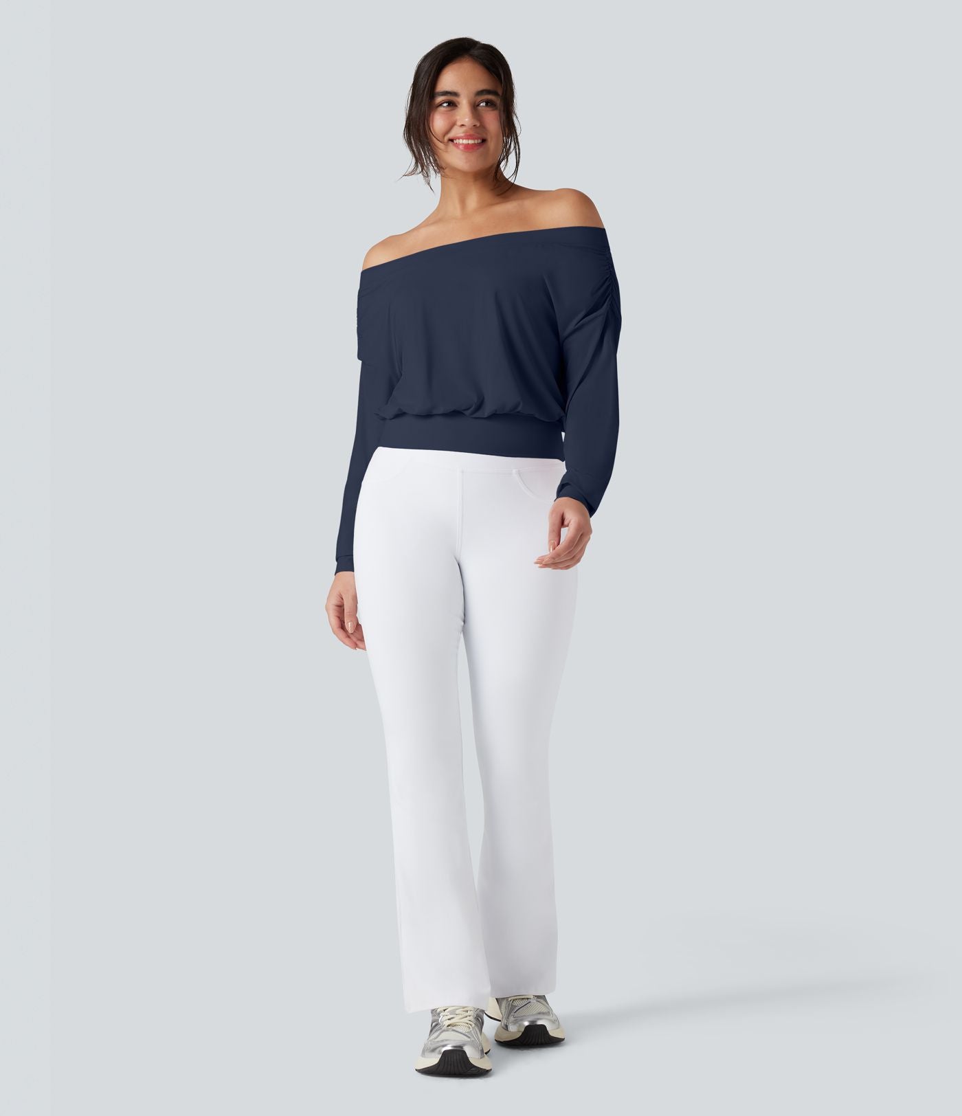 Haut de sport yoga oversize épaules dénudées effet frais InstantCool séchage rapide