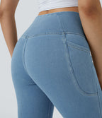 Halara Flex™ Jegging Travail Tricoté Extensible Lavé Poche Latérale Croisée
