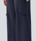 Pantalon tailleur thermique SoftlyZero™ Plush coupe droite taille mi-haute avec poches