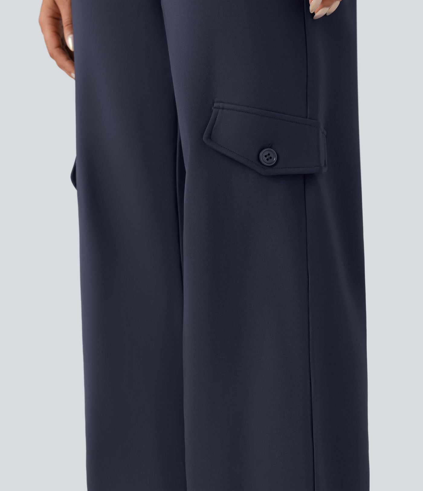 Pantalon tailleur thermique SoftlyZero™ Plush coupe droite taille mi-haute avec poches