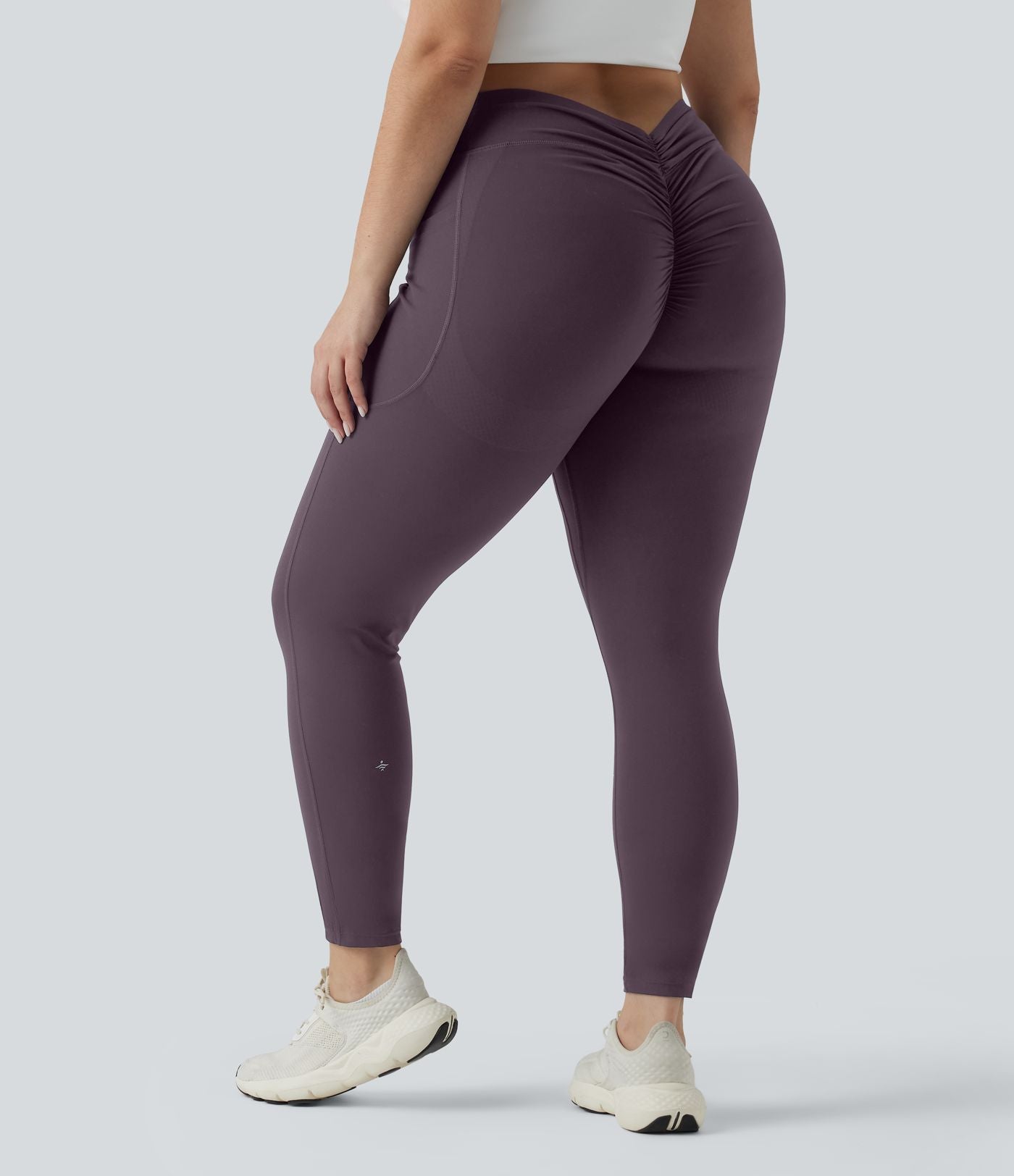 Halara UltraSculpt™ Legging yoga grande taille froncé taille haute gainant et sculptant avec poches
