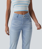 Jean Halara Flex™ taille haute croisé gainant bootcut décontracté avec poches