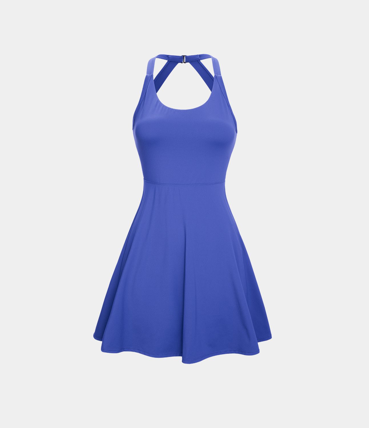 Robe de Danse Sport Mini à Volants Torsadés Dos Nu - Longueur Plus