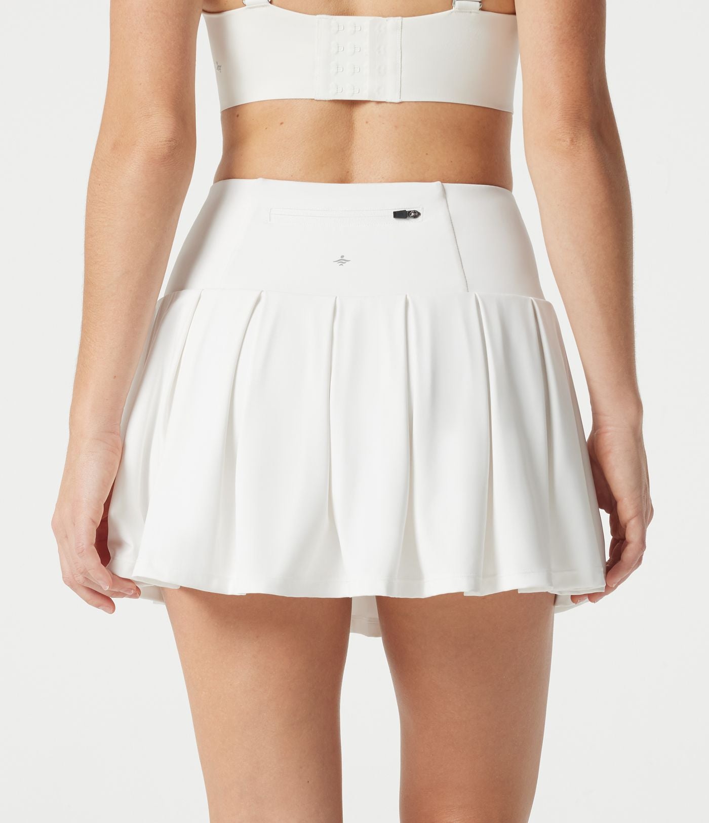 Jupe-short de tennis mini SoftlyZero™ QuickDry taille mi-haute gainante à plis avec poches
