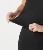 Débardeur SoftlyZero™ Airy décontracté col cœur dos nu froncé brassière intégrée effet frais InstantCool