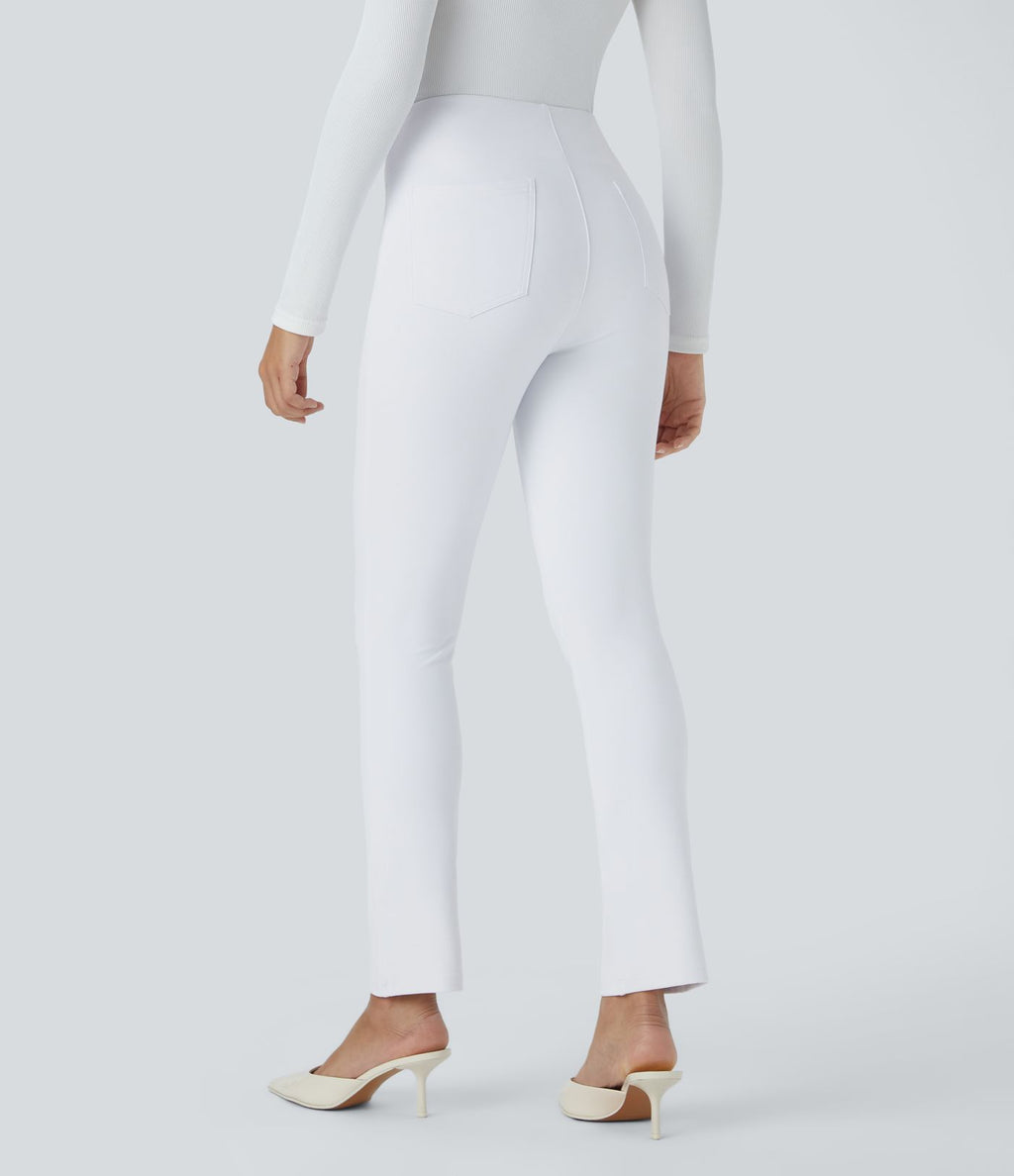Pantalon tailleur fuselé taille haute Halara Flex™ avec poches