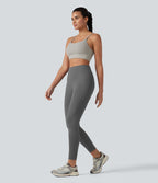 SoftlyZero™ Plush Legging de yoga 7/8 taille haute ventre plat dos croisé avec poches