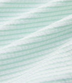 Chemise casual coton froissé à rayures col et manches chauve-souris