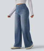 Halara Flex™ Jean large casual gainant taille haute avec poches