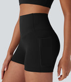 Short cycliste 7,5 cm d'entraînement gainant galbant taille haute avec poches Halara UltraSculpt™