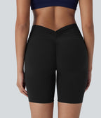 Short cycliste 17,5 cm d'entraînement gainant galbant taille haute avec poches Halara UltraSculpt™