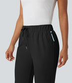 Pantalon golf fuselé taille haute cordon poches séchage rapide - Poche tee de golf