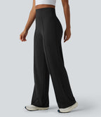 Pantalon de yoga jambes droites taille haute gainant Halara UltraSculpt™ avec poches