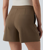 Short tailleur DayStretch mi-taille asymétrique 12,5 cm avec poches