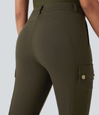 Pantalon cargo bootcut randonnée taille moyenne DayStretch avec poches