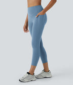Legging corsaire d'entraînement gainant galbant taille haute avec effet scrunch et poches Halara UltraSculpt™