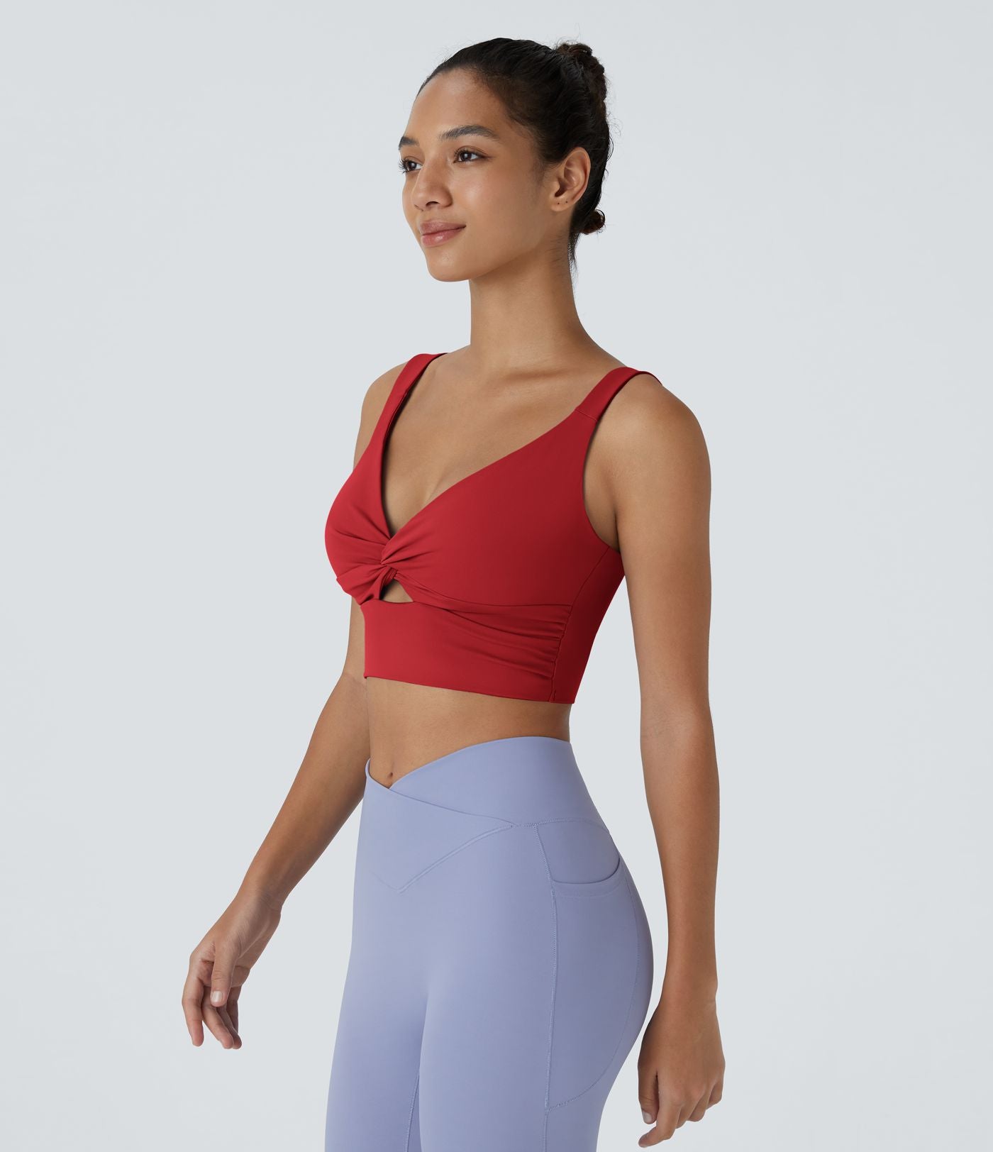 Brassière yoga SoftlyZero™ Airy maintien léger découpes effet frais InstantCool, bonnets A-D, protection solaire UPF50+